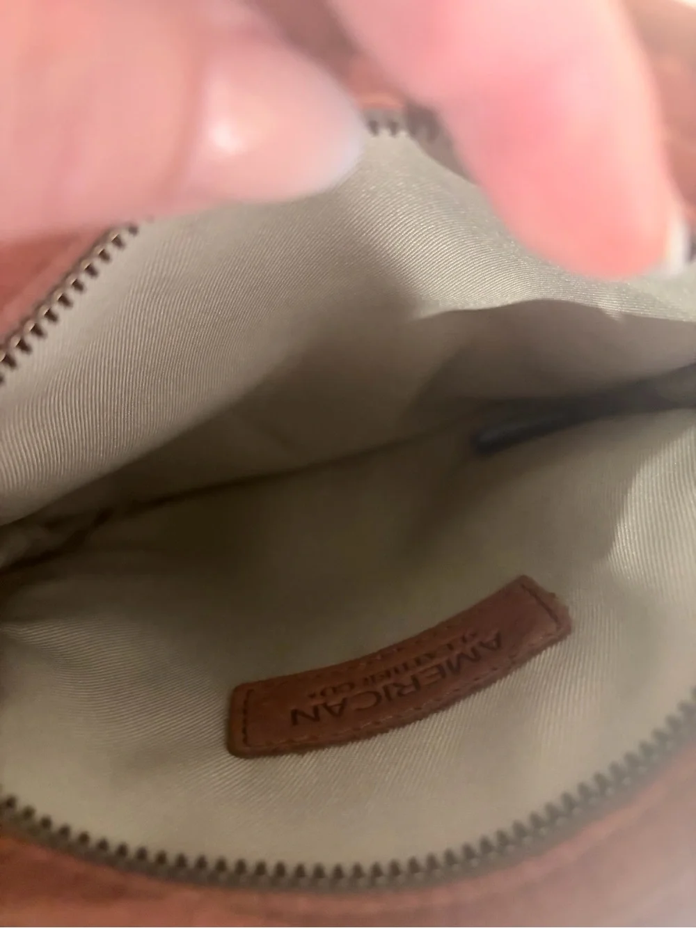 American Leather Co. Women's Brown Leather Crossbody Bag - Picture 4 of 5